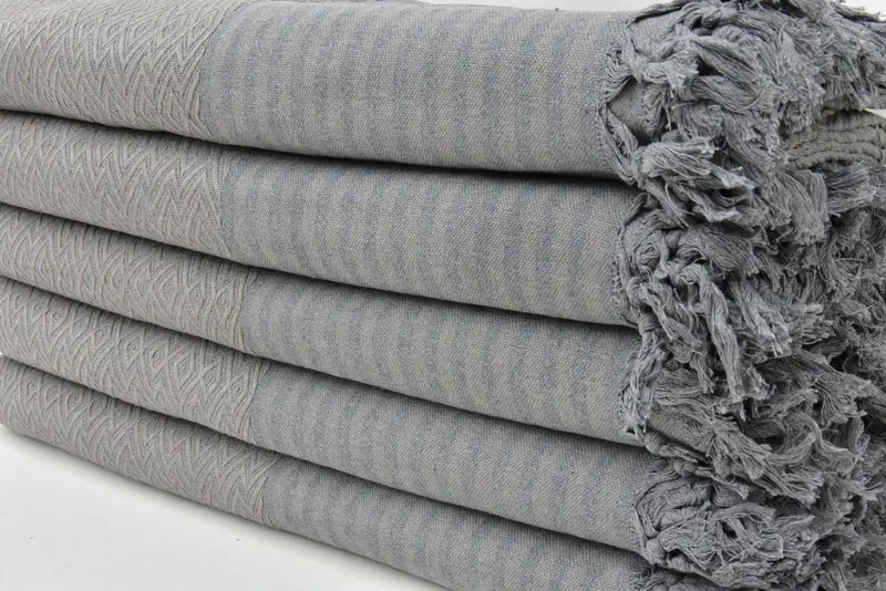 Turkish Blanket, Turkish Beach Blanket, Woven Throw Blanket, 104x80 Cotton Diamond Towel, Mother Of The Groom Gift, Shower Curtain, Monogram Blanket - 3