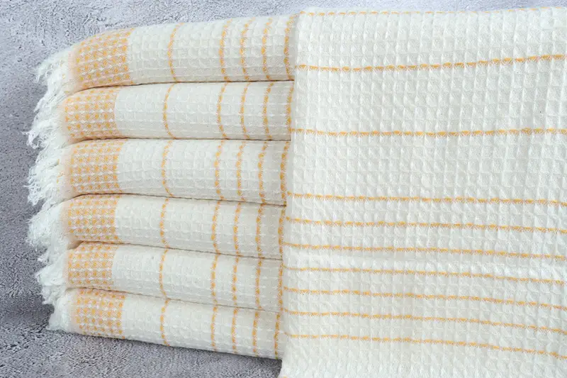 Spa Towel, 40x20 Cotton Waffle Towel, Gym Towel, Personalized Gift For Her, Small Bath Towels, Custom Hand Towel, Personalized Kitchen Towel - 1