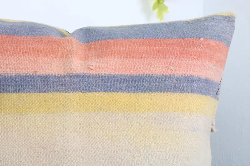 Home Decor Pillow, Pillow Case, 28x28 White Pillow Cover, Bolster Pillow, Handmade Kilim Cushion, Turkish Kilim Pillow, Designer Throw Pillow Sham - 5