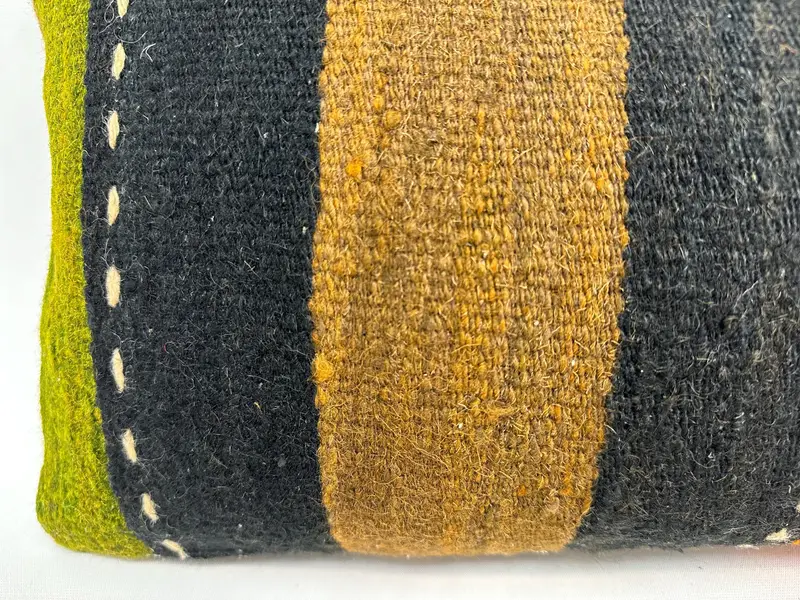 Kilim -Kissen, Geschenkkissen, 12x20 Orangenkissenabdeckung, Kissenabdeckung, Kilimteppichkissen, türkisches Kissen, Wohnzimmerwurf Kissen Kissen Gehäuse - 2