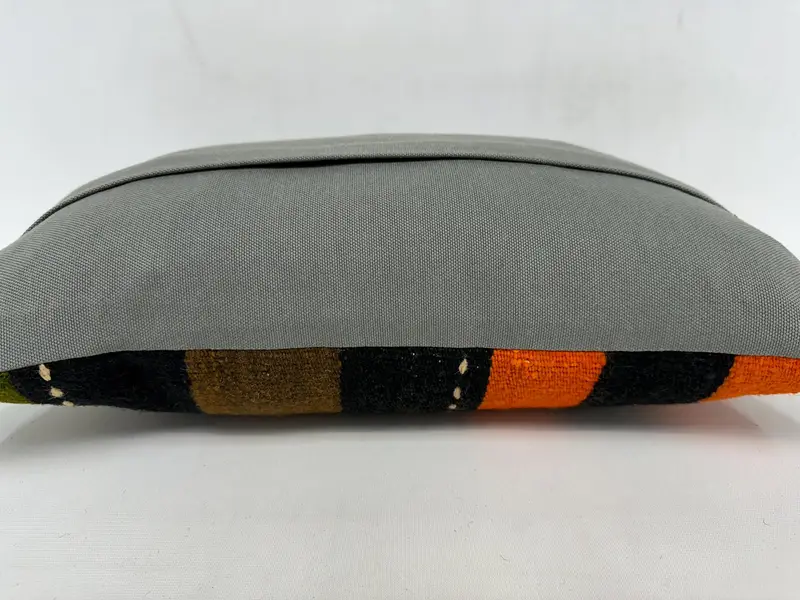 Kilim -Kissen, Geschenkkissen, 12x20 Orangenkissenabdeckung, Kissenabdeckung, Kilimteppichkissen, türkisches Kissen, Wohnzimmerwurf Kissen Kissen Gehäuse - 7