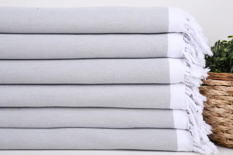 Personalized Wedding Gift, Quick-dry peshtemal, Holiday Towel, Yoga Towel, Bridal Shower Favors, Merry Christmas Gifts, 64x40 Cotton Striped Towel - 2