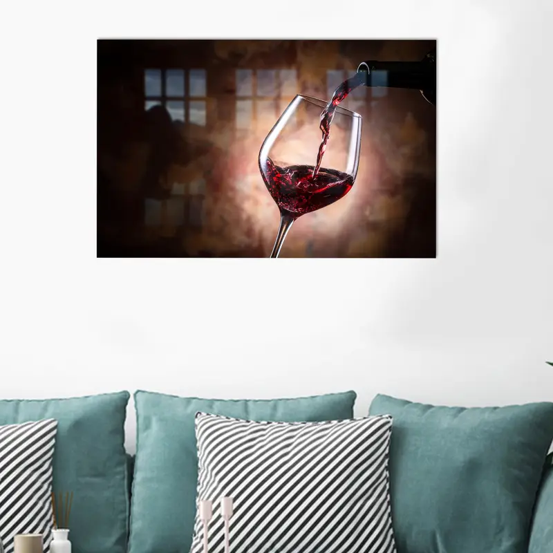 Zarif Baskılı Cam: Bar ve Yemek Odası için Modern Şarap Kadehi