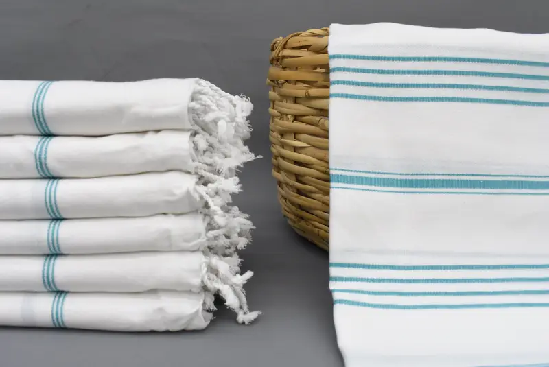 Home Decor Towel, Traditional Turkish peshtemal for hammam, Fouta towel, Sand-resistant towel, Quick-Dry Beach Towel, 70x40 Cotton Striped Towel