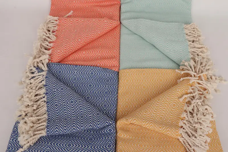 Bachelorette Party Favors, 70x40 Cotton Zigzag Diamond Towel, Custom Gift, Custom Wedding Towel, Wedding Gift Ideas, Personalized Bridesmaid Gift - 4