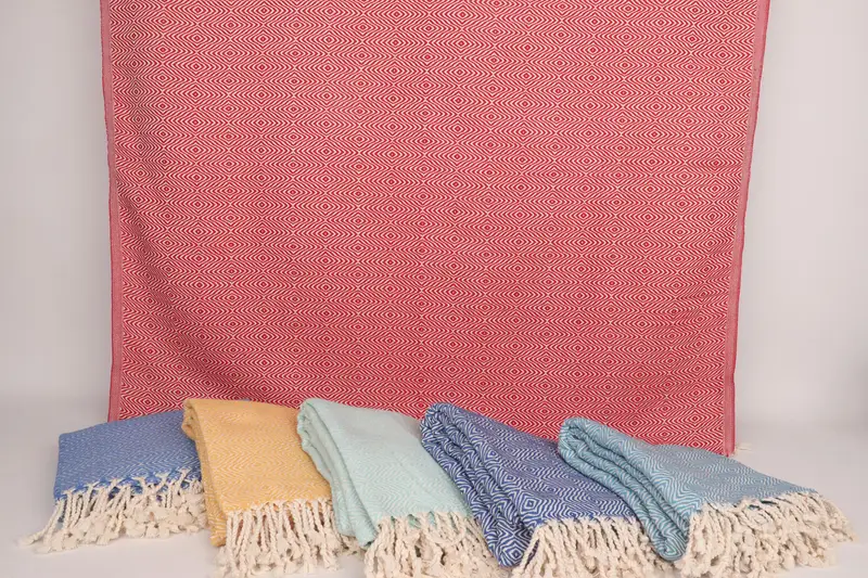 Bachelorette Party Favors, 70x40 Cotton Zigzag Diamond Towel, Custom Gift, Custom Wedding Towel, Wedding Gift Ideas, Personalized Bridesmaid Gift - 8