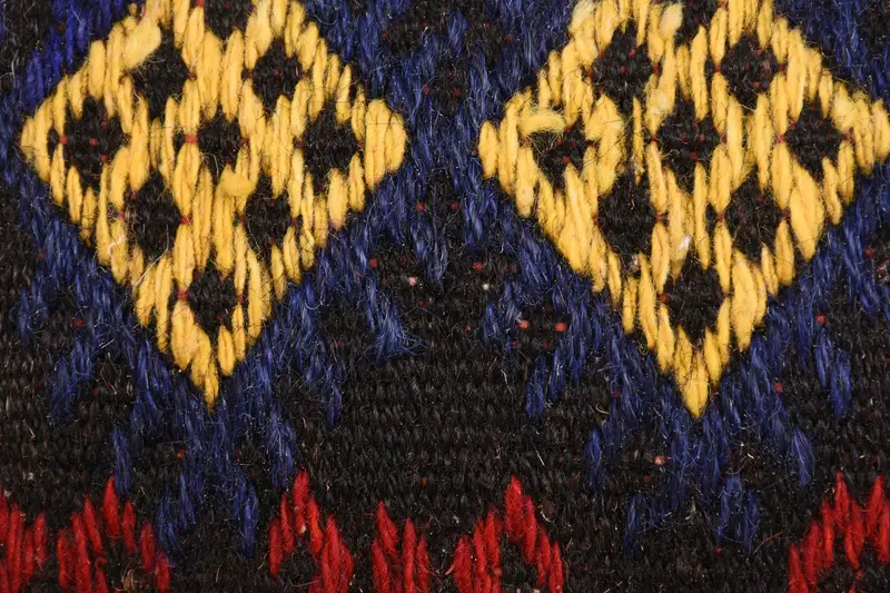 Kilim Cushion Sham, Ethnical Kilim Rug Pillow, Bright Pillow Case, Pillow Cover, 8x16 Yellow Pillow Case, One Of A Kind Pillow Sham, Antique Pillows - 3