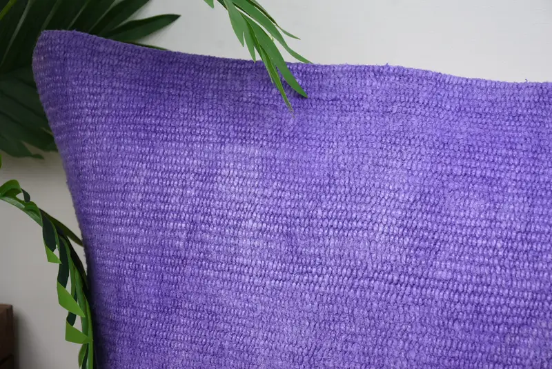 Boho Pillow Sham Cover, Pillow, Bohemian Cushion Pillow, Cozy Throw Pillow, Ethnical Kilim Rug Pillow, Antique Pillows, 16x48 Purple Cushion Cover - 2