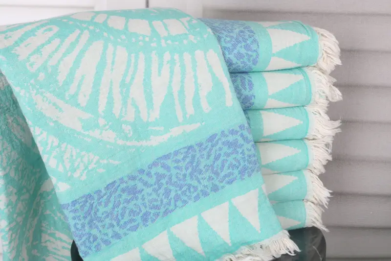 70x40 Cotton Geometric Towel, Personalized Towel Gift, Travel towel, Gifts For Him, Bachelorette Party Gifts Bridesmaids, Bachelorette Party Favor - 2