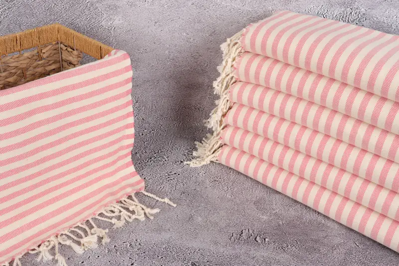 Monogrammed Hand Towel, Bachelor Party Favors, Best Friend Gift, 40x24 Cotton Striped Towel, Monogram Hand Towel, Gym Towel, Turkish Tea Towel - 3