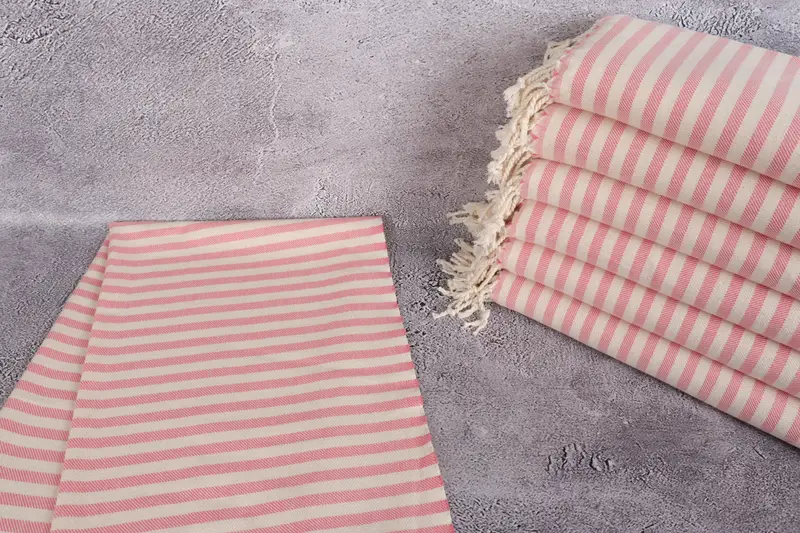 Monogrammed Hand Towel, Bachelor Party Favors, Best Friend Gift, 40x24 Cotton Striped Towel, Monogram Hand Towel, Gym Towel, Turkish Tea Towel - 2