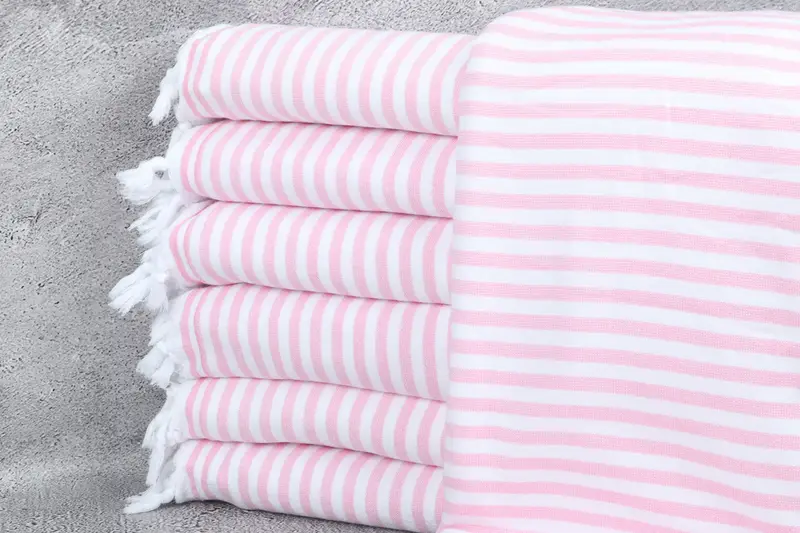 Turkish Towel Monogram, Bridal Shower Gift, Wedding Towel, Turkish bath towel, 70x36 Linen Terry Striped Towel, Wedding For Favor, Gift For Her - 1