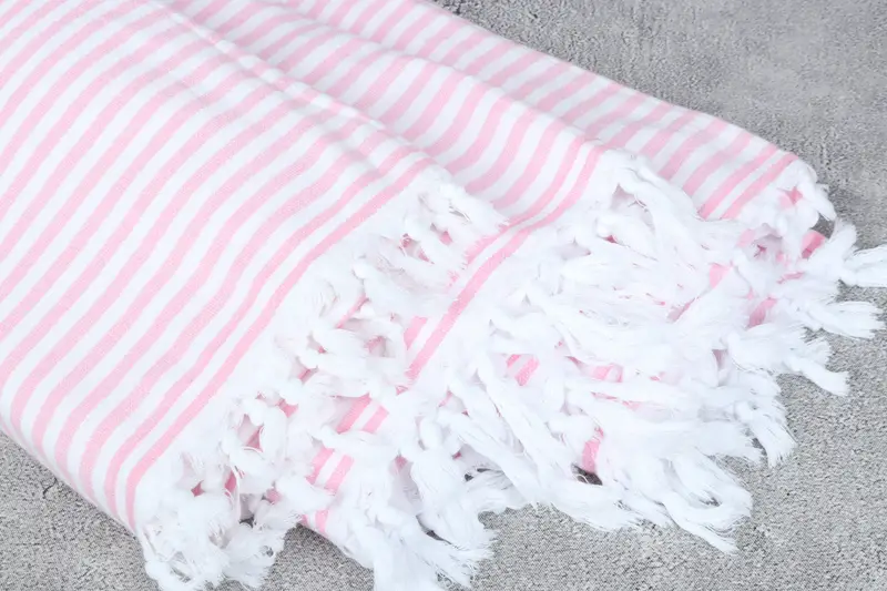 Turkish Towel Monogram, Bridal Shower Gift, Wedding Towel, Turkish bath towel, 70x36 Linen Terry Striped Towel, Wedding For Favor, Gift For Her - 5