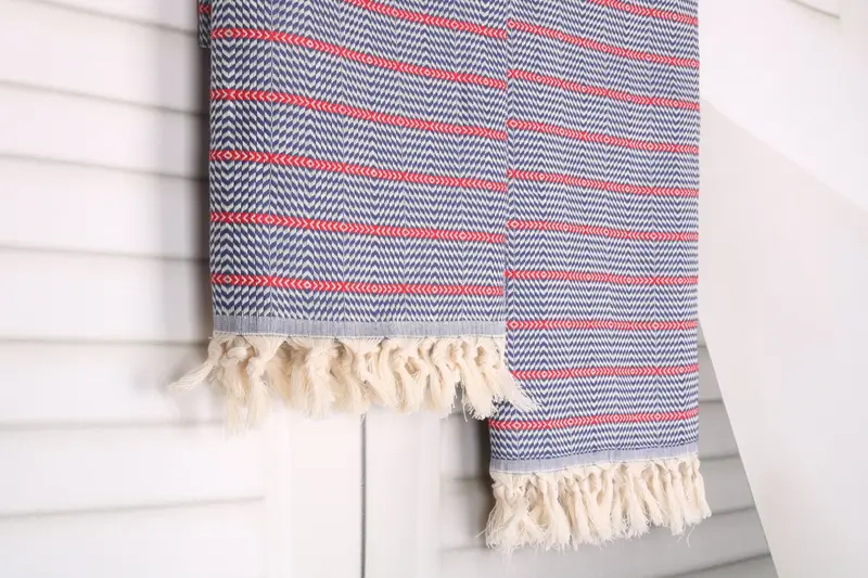 Personalized Towel, Wedding Shower Gift, Embroidered Beach Towel, Turkish Towel Beach, 70x40 Cotton Striped Towel, Lightweight Turkish towel - 8
