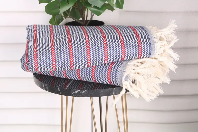Personalized Towel, Wedding Shower Gift, Embroidered Beach Towel, Turkish Towel Beach, 70x40 Cotton Striped Towel, Lightweight Turkish towel - 3
