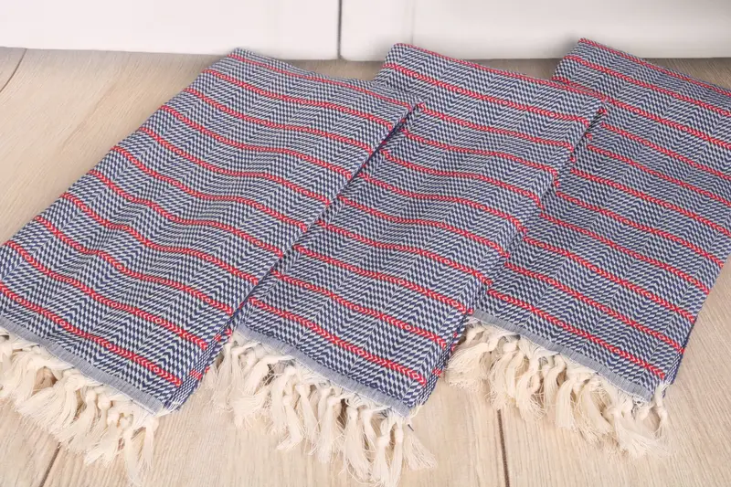Personalized Towel, Wedding Shower Gift, Embroidered Beach Towel, Turkish Towel Beach, 70x40 Cotton Striped Towel, Lightweight Turkish towel - 6