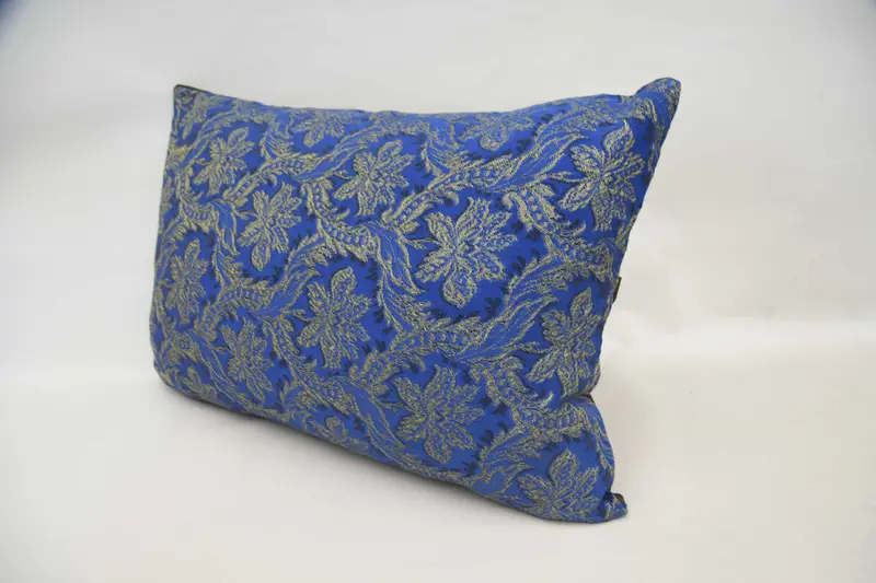 Armchair Pillow, Kilim Pillow Cover, Pillow, Turkish Pillow, 20x28 Blue Pillow Case, Kilim Pillow, Pattern Throw Cushion, Pastel Pillow - 5