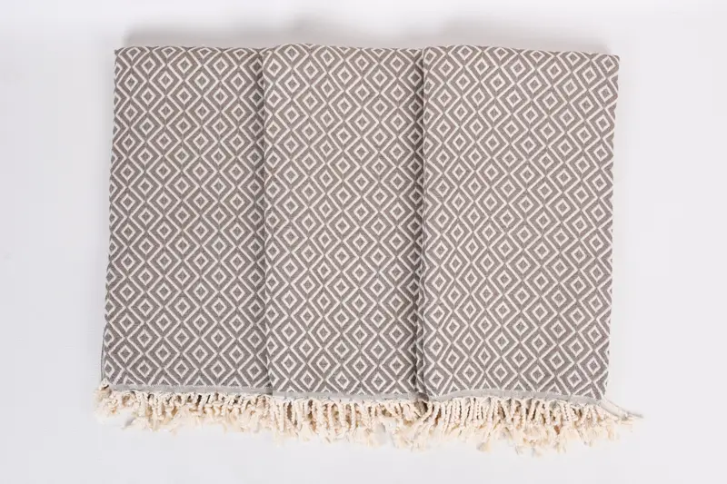 Beach Towel Gift, Pool Towels, First Wedding Anniversary Gift, 70x40 Cotton Diamond Towel, Turkish hand towel, Bridesmaid Gifts, House Warming Gift - 7