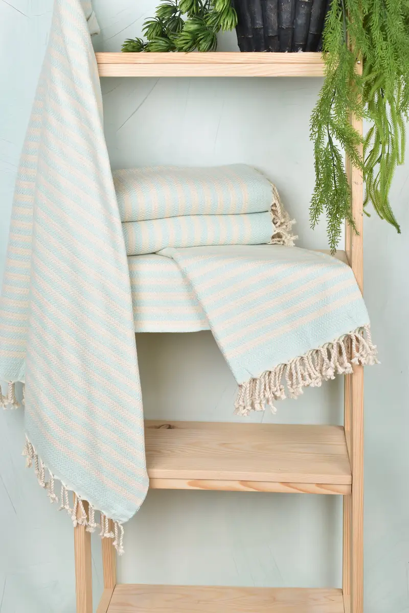 Turkish hand towel, Eco-friendly Turkish peshtemal towel, Personalize Gift, Thin towel, 70x40 Cotton Chevron Towel, Wedding Gifts Towel, Yoga Towel - 6