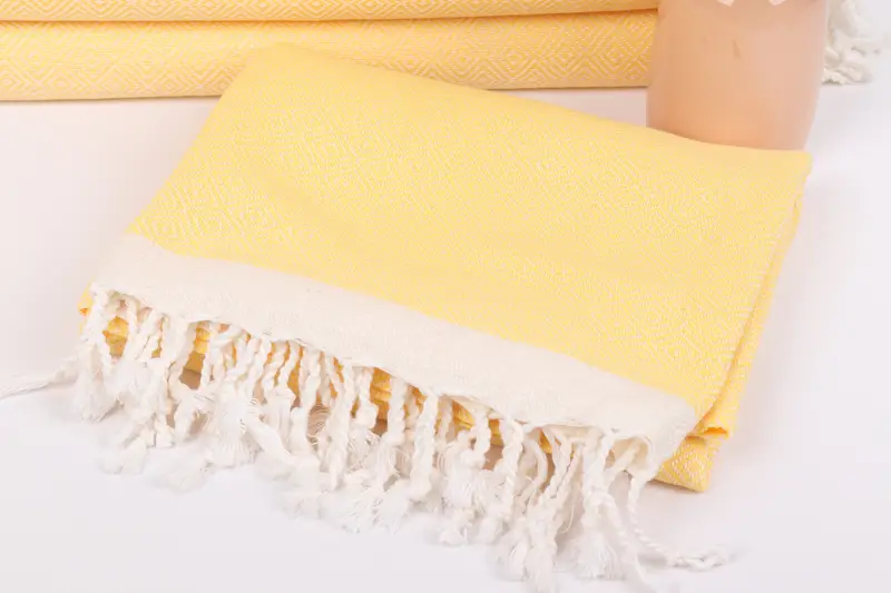 70x38 Cotton Diamond Towel, Organic towel, Wedding Gifts Towel, Wedding Shower Gift, Embroidery Towel, Family Gift Basket, Bachelorette Party Gifts - 5