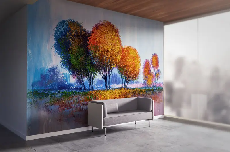 Modern Wall Mural,Modern Wall Paper,Wall Paper Peel and Stick,3d Wall Paper,Autumn Wall Decor,View Wall Poster, - 7