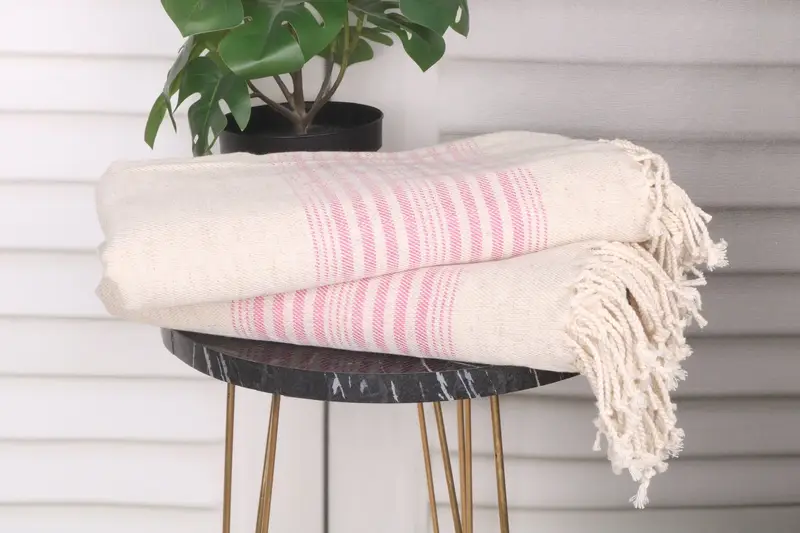 Beach towel, Halloween Bachelorette Party Favors, 68x40 Linen Striped Towel, Scarf Towel, Bride Gift, Home Decor Gifts, Bath towel, Towel With Name - 3