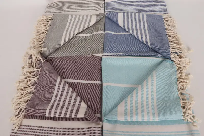 68x38 Cotton Striped Towel, Custom Gift, Personalized Gift, Turkish towel bulk order for wedding gifts, House Warming Gift, Cotton towel - 3
