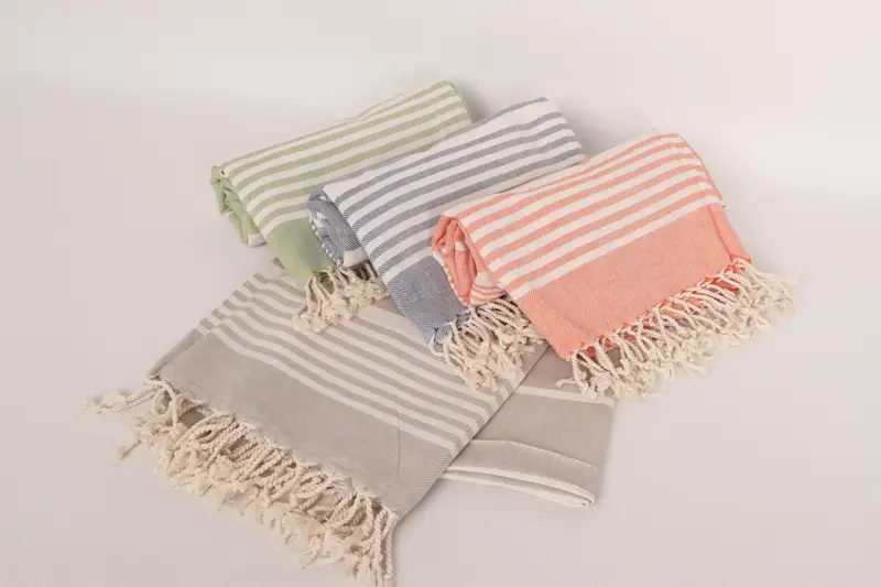 68x38 Cotton Striped Towel, Custom Gift, Personalized Gift, Turkish towel bulk order for wedding gifts, House Warming Gift, Cotton towel - 4