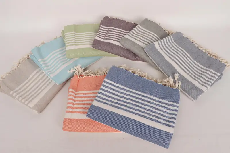68x38 Cotton Striped Towel, Custom Gift, Personalized Gift, Turkish towel bulk order for wedding gifts, House Warming Gift, Cotton towel - 2
