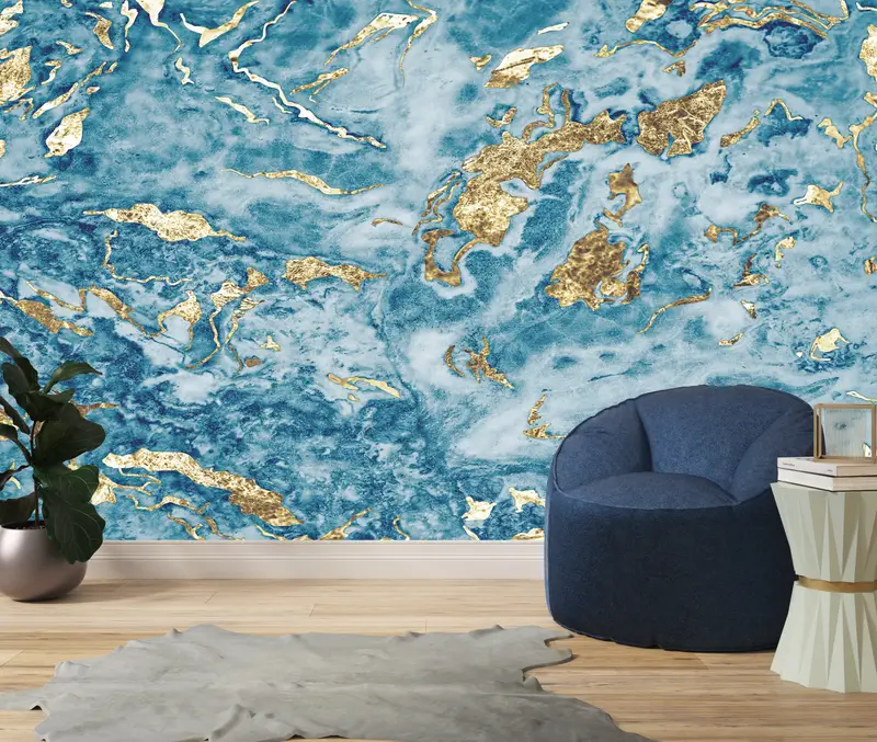 Contemporary Wall Mural, , 3d Wall Paper, Bright Wall Paper, Modern Wall Paper, Abstract Wall Painting, Modern Wall Painting, - 2