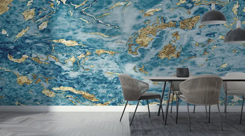 Contemporary Wall Mural, , 3d Wall Paper, Bright Wall Paper, Modern Wall Paper, Abstract Wall Painting, Modern Wall Painting, - 4