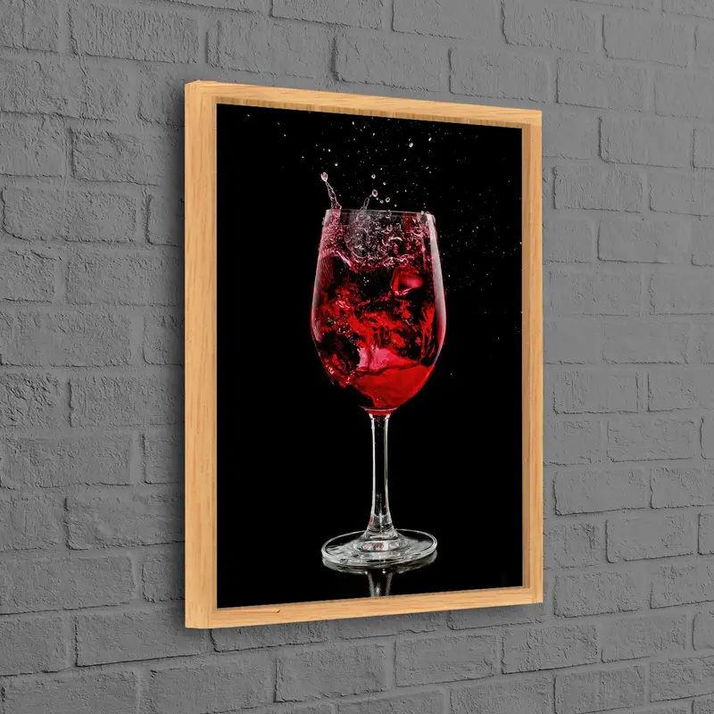 トレンディな赤ワインバー キャンバス: エレガントなパブ & キッチンの装飾