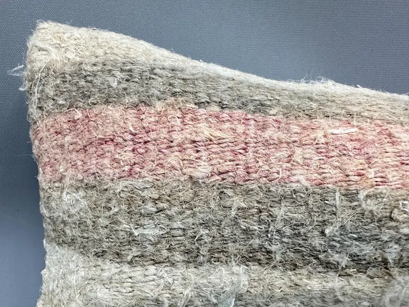 Yastık örtüsü, 8x16 bej yastık kapağı, göçebe yastık sham, Türk Kilim Yastığı, Kilim Yastığı Sham, Etnik Kilim Rug Yastığı - 5