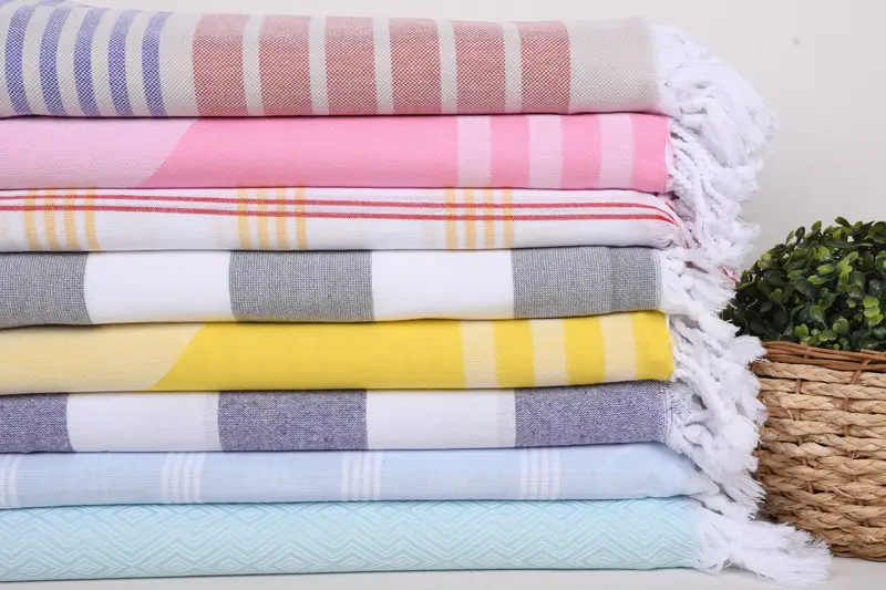 Beach towel, Valentines Day Gift Idea, Gym Towel, Embroidered Towel, 70x40 Cotton Set of 8 Towel, Miami Bachelorette Party Favors, Turkish towel - 2
