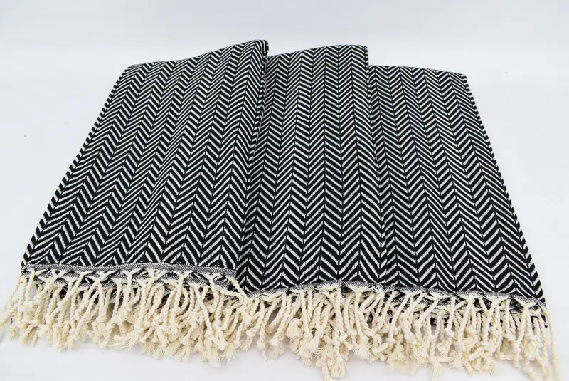 Wedding Gift For Bride, Beach Towel Gift, Personalized Turkish Towel, Wedding Towel, Organic Towel, Quick-dry peshtemal, 70x40 Cotton Zig zag Towel - 4
