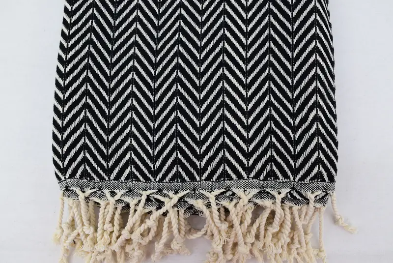 Wedding Gift For Bride, Beach Towel Gift, Personalized Turkish Towel, Wedding Towel, Organic Towel, Quick-dry peshtemal, 70x40 Cotton Zig zag Towel - 2
