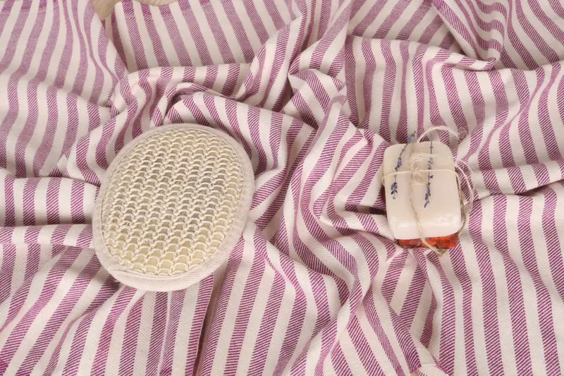 Holiday Towel, 40x24 Cotton Striped Towel, Small Bath Towels, Custom Tea Towel, Organic Tea Towel, Custom Hand Towel, Turkish Towel Hand Towel - 7