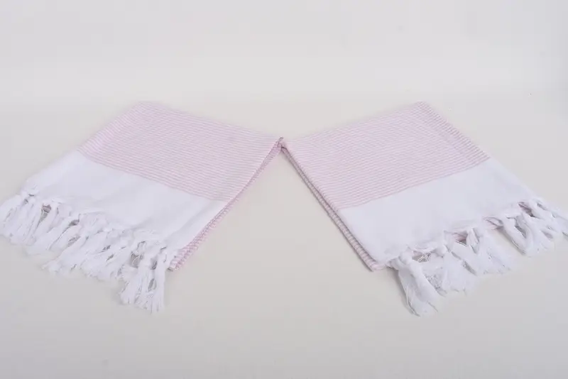 Bridal Party Gifts, Bridesmaid Gifts, Holiday Towel, 40x18 Cotton Striped Towel, Wedding Favors, Organic Towel, Turkish Towel Hand Towel - 6