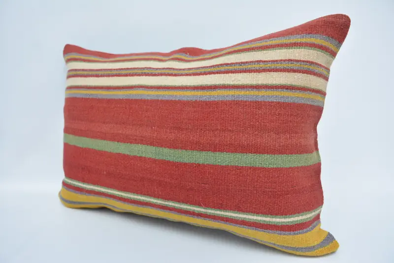 16x24 Red Pillow Cover, Turkish Pillow, Cushion Case, Outdoor Patio Cushion, Vintage Kilim Pillow, Vintage Kilim Throw Pillow - 4