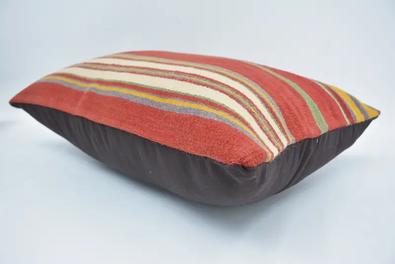 16x24 Red Pillow Cover, Turkish Pillow, Cushion Case, Outdoor Patio Cushion, Vintage Kilim Pillow, Vintage Kilim Throw Pillow - 6