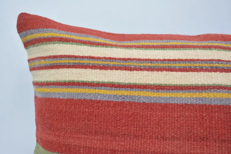 16x24 Red Pillow Cover, Turkish Pillow, Cushion Case, Outdoor Patio Cushion, Vintage Kilim Pillow, Vintage Kilim Throw Pillow - 2