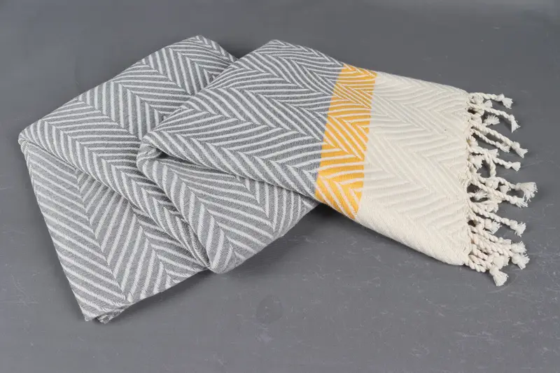 Travel Towel, Beach Towel Gift, Absorbent Turkish towel, 84x38 Cotton Striped Towel, Absorbent towel, Custom Bath Towel, Bachelorette Party Favor - 7