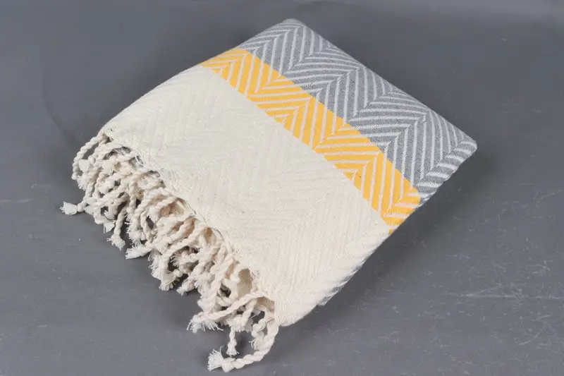 Travel Towel, Beach Towel Gift, Absorbent Turkish towel, 84x38 Cotton Striped Towel, Absorbent towel, Custom Bath Towel, Bachelorette Party Favor - 6