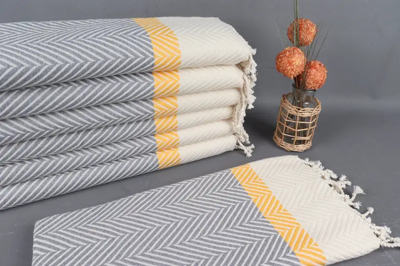 Travel Towel, Beach Towel Gift, Absorbent Turkish towel, 84x38 Cotton Striped Towel, Absorbent towel, Custom Bath Towel, Bachelorette Party Favor - 1