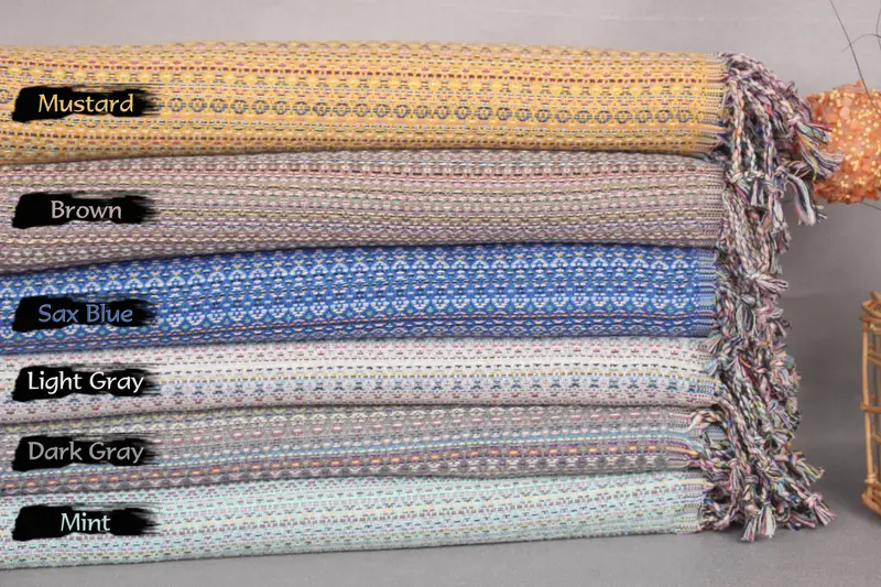 Hammam towel, Bachelorette Favor, Lightweight Turkish towel for beach, 70x40 Cotton Colorful Diamond Towel, Quick-dry towel, Bridal Shower Favors - 2