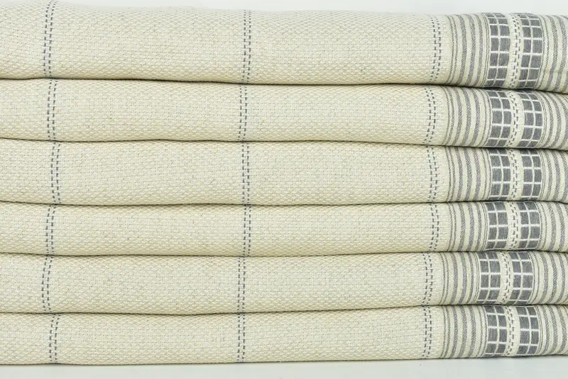 Tablecloth, 96x94 Linen Striped Towel, Decorative Blanket, Gift For Mom, Housewarming Gift, Turkish Tablecloth, Custom Wedding Gift From Bridesmaid - 2