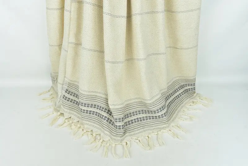 Tablecloth, 96x94 Linen Striped Towel, Decorative Blanket, Gift For Mom, Housewarming Gift, Turkish Tablecloth, Custom Wedding Gift From Bridesmaid - 8