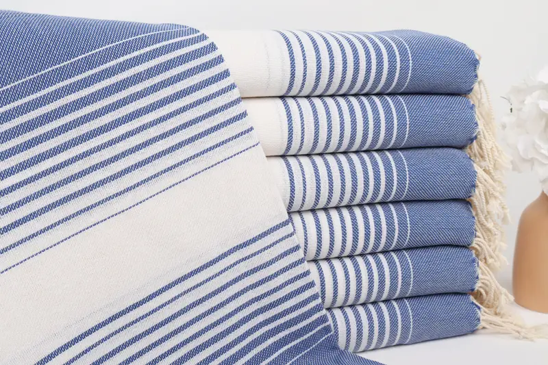 Kişiye Özel Nedime Hediyesi Saks Mavi Pamuk Havlu, 40x67 İnç