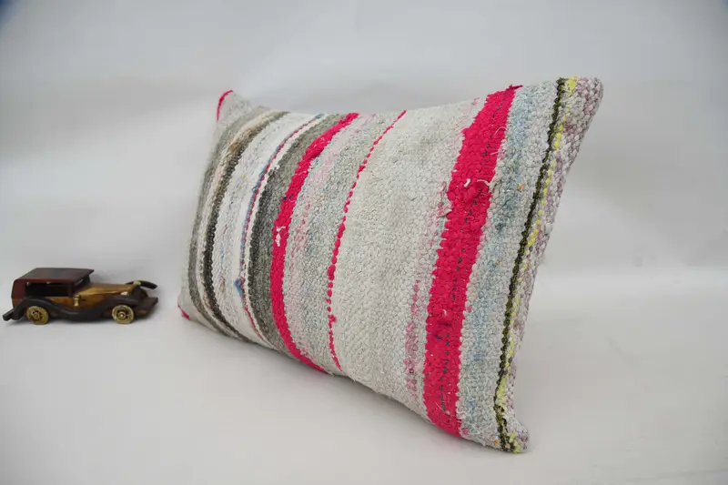Boho Pillow, Cushion, Pastel Pillow Case, Personalized Gift Pillow Pillow Cover, Kilim Pillow Cover, Vintage Pillow, 16x24 Bronze Cushion Case - 5
