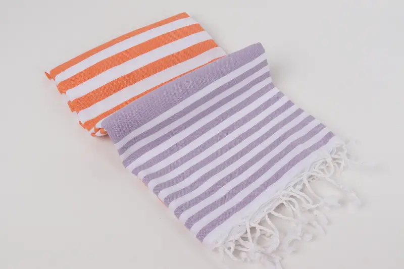 Valentines Day Gift For Him, Lightweight Turkish towel, 68x36 Cotton Striped Towel, Quick-Dry Beach Towel, Bridemaids Beach Towel, Housewarming Gift - 6